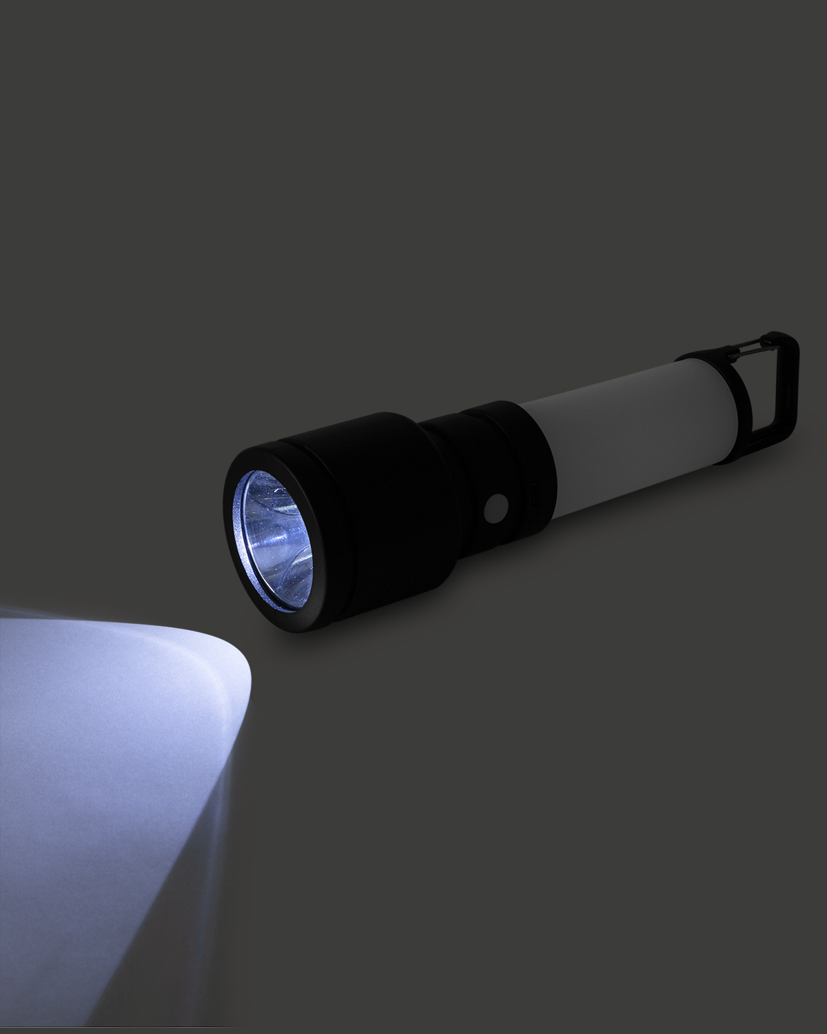 Dream Team 2-in-1 Recycled ABS Plastic Rechargeable Flashlight with Lantern 15