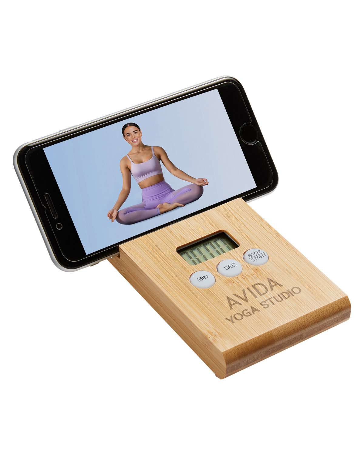 Home & Table Bamboo Timer & Stand 2