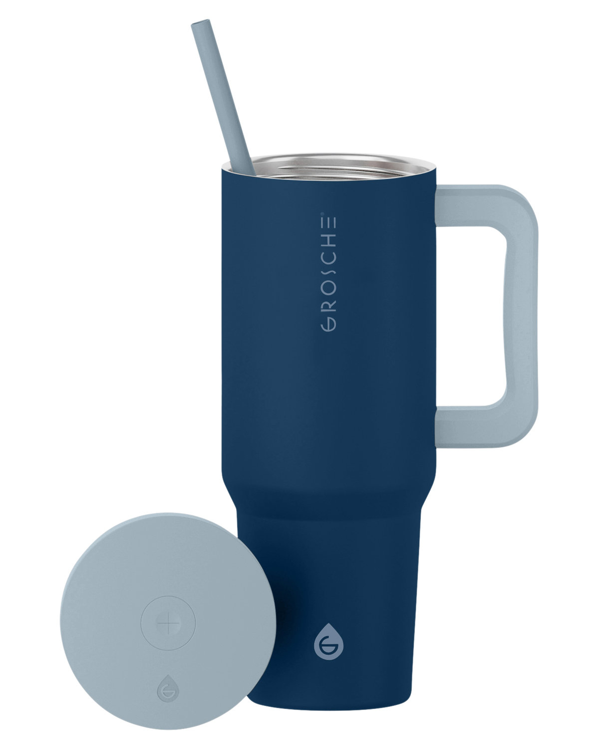 40 oz Aspen Vacuum Insulated Stainless Steel Tumbler With Handle 34