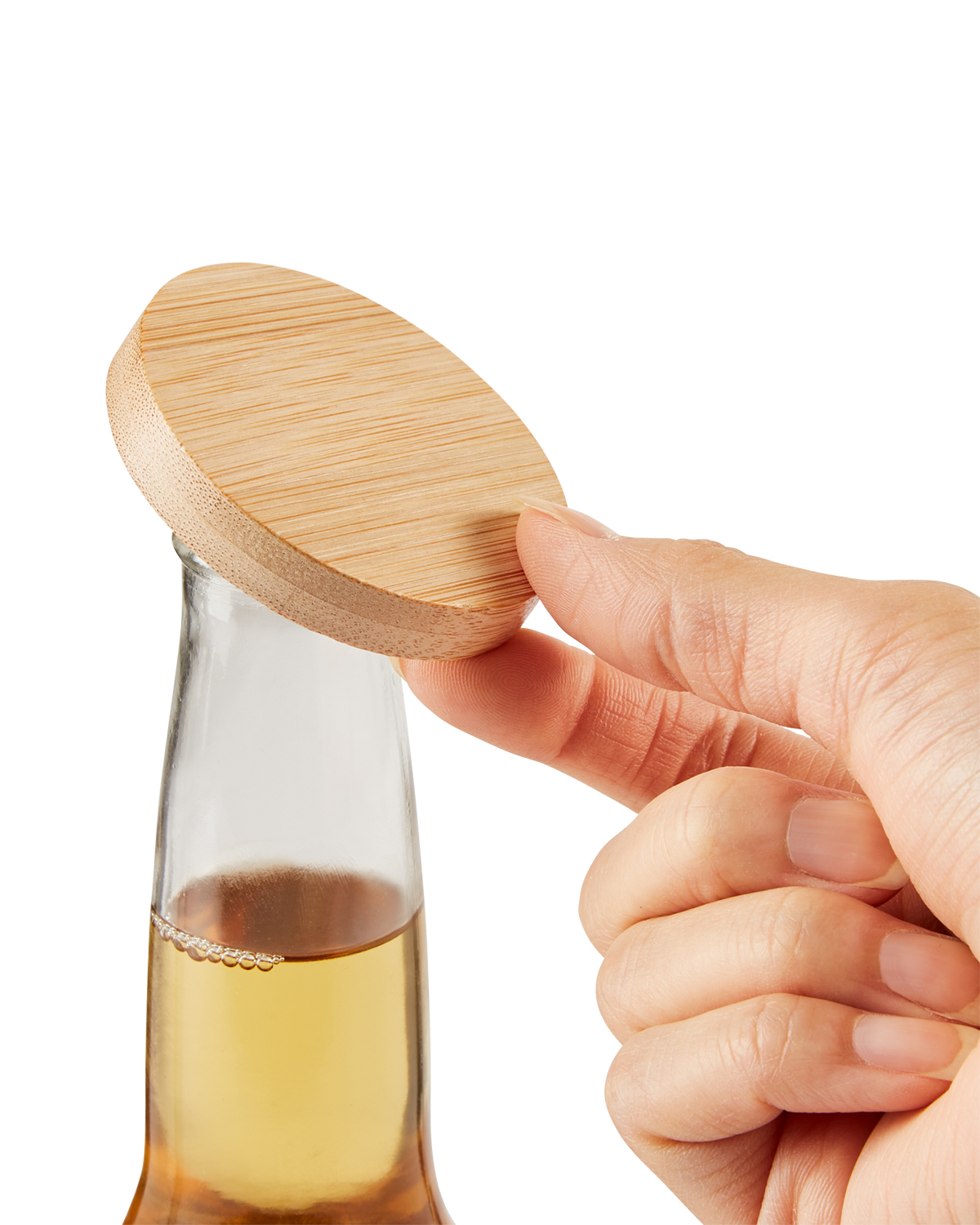 Bamboo Bottle Opener With Magnet 12