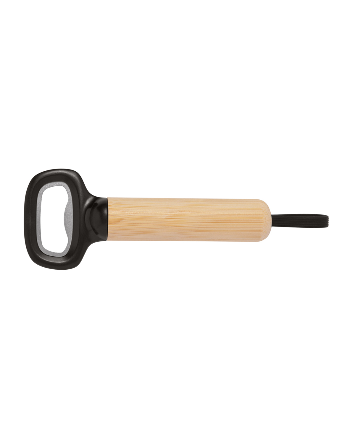 Bamboo Bottle Opener with Silicone Strap 6