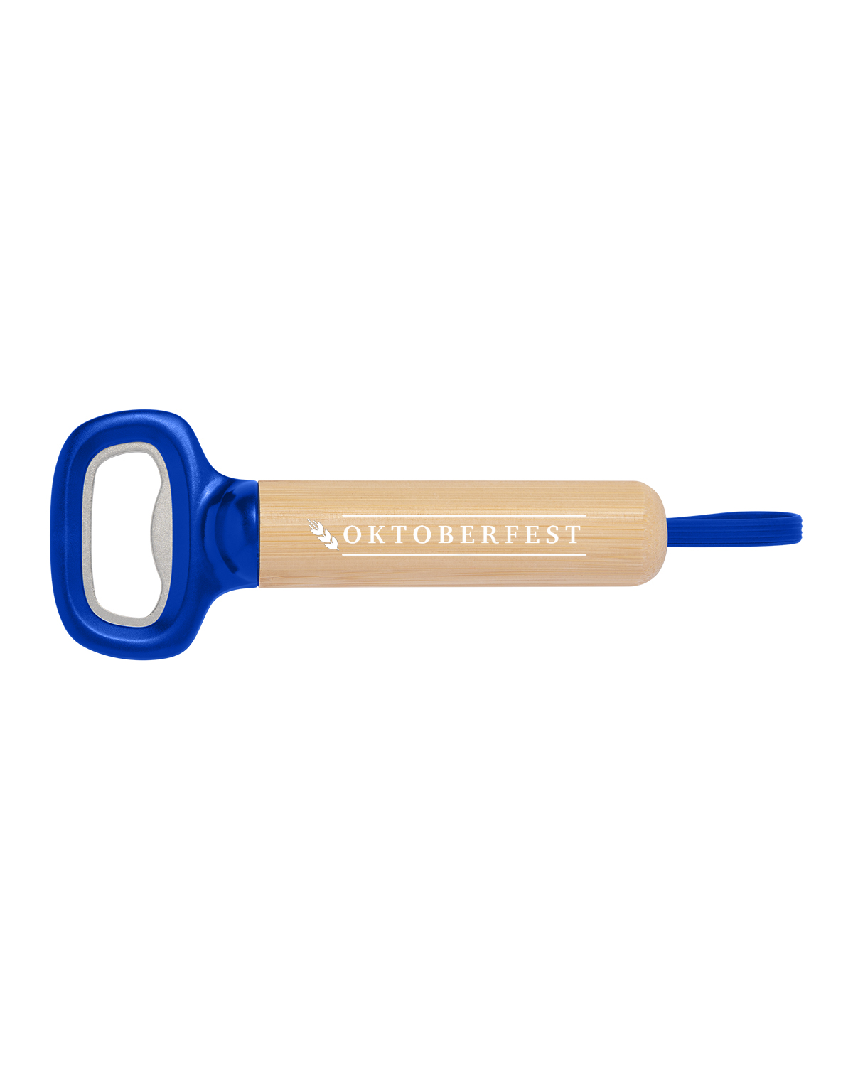 Bamboo Bottle Opener with Silicone Strap 21