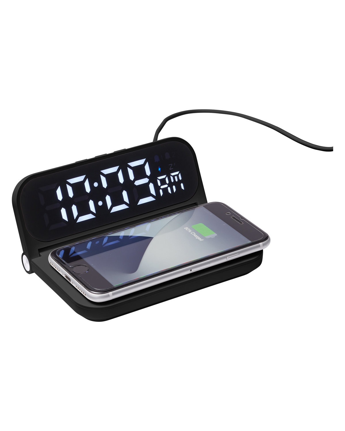 Foldable Alarm Clock & Wireless Charger 6