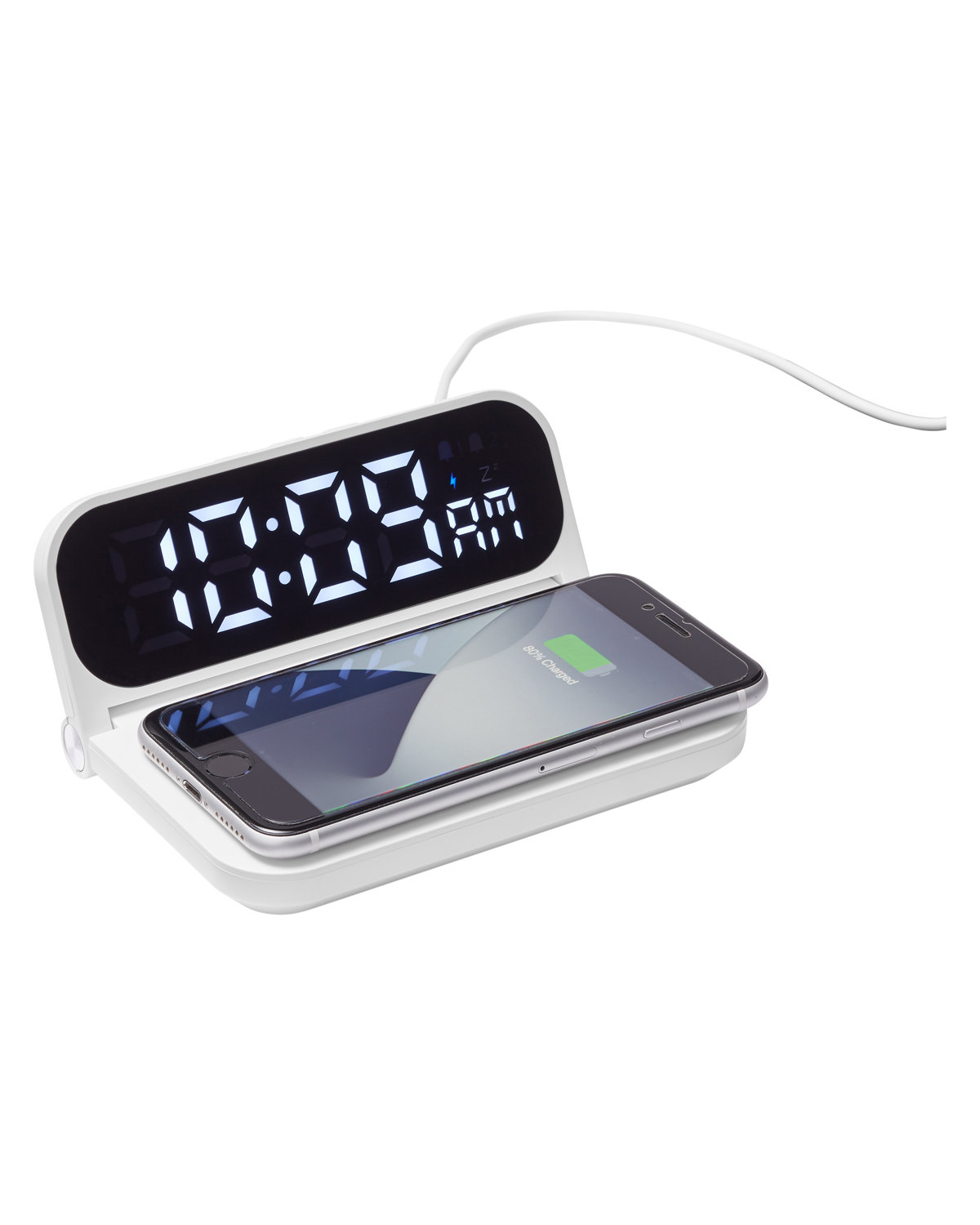 Foldable Alarm Clock & Wireless Charger 9