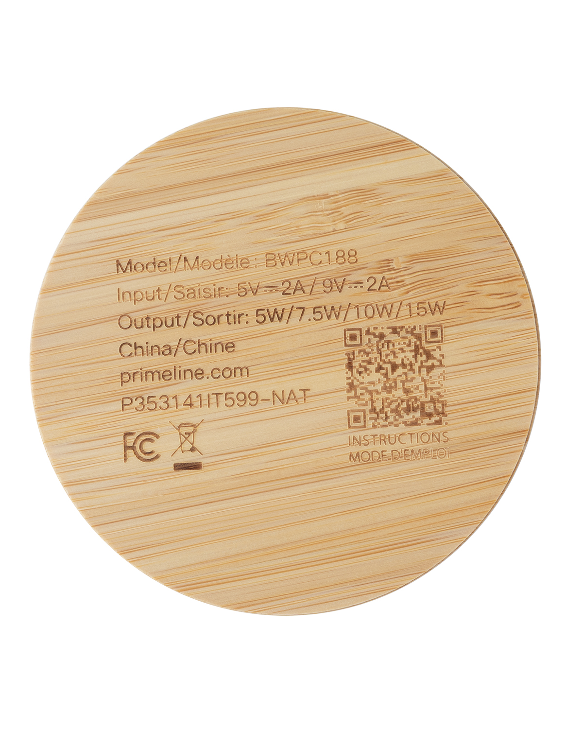 Bamboo 15W Wireless Charging Pad 1