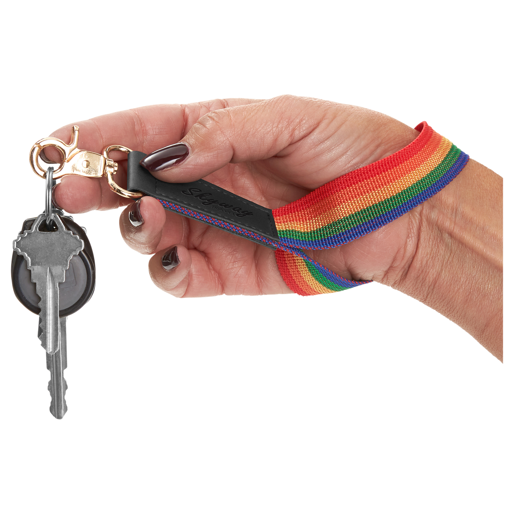 Rainbow Pride Wrist Strap Keychain 3