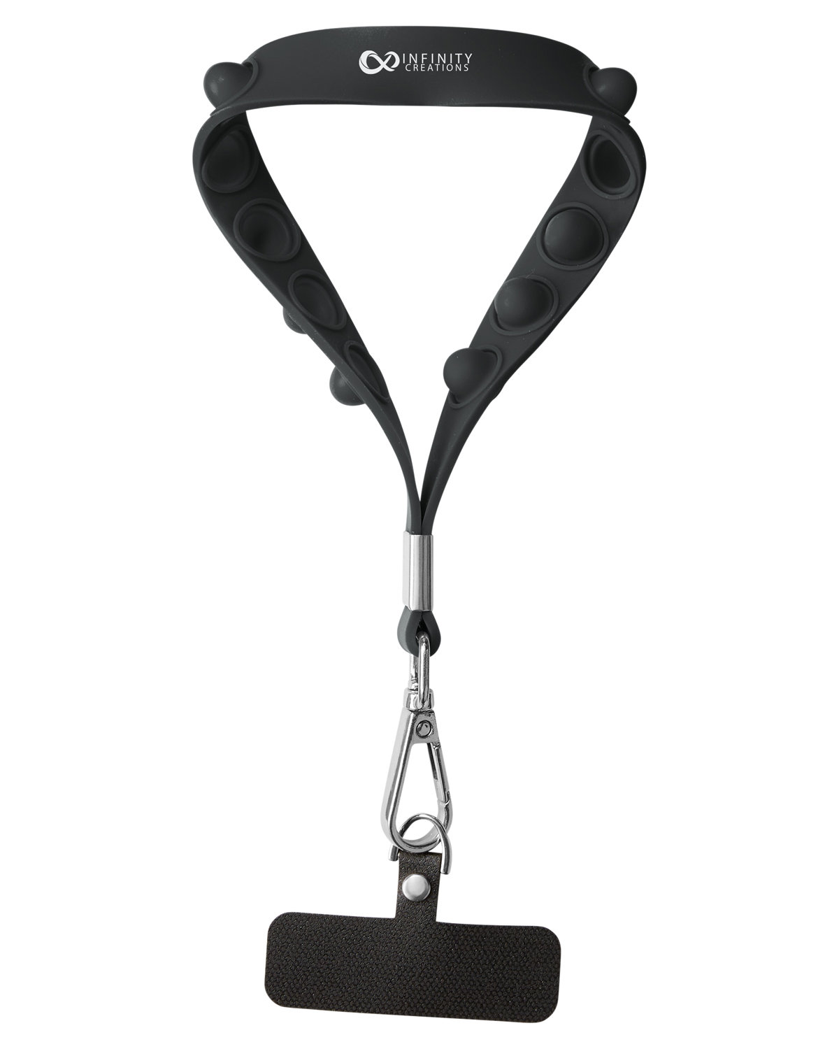 Push Pop Wrist Strap Keychain With Phone Holder 21