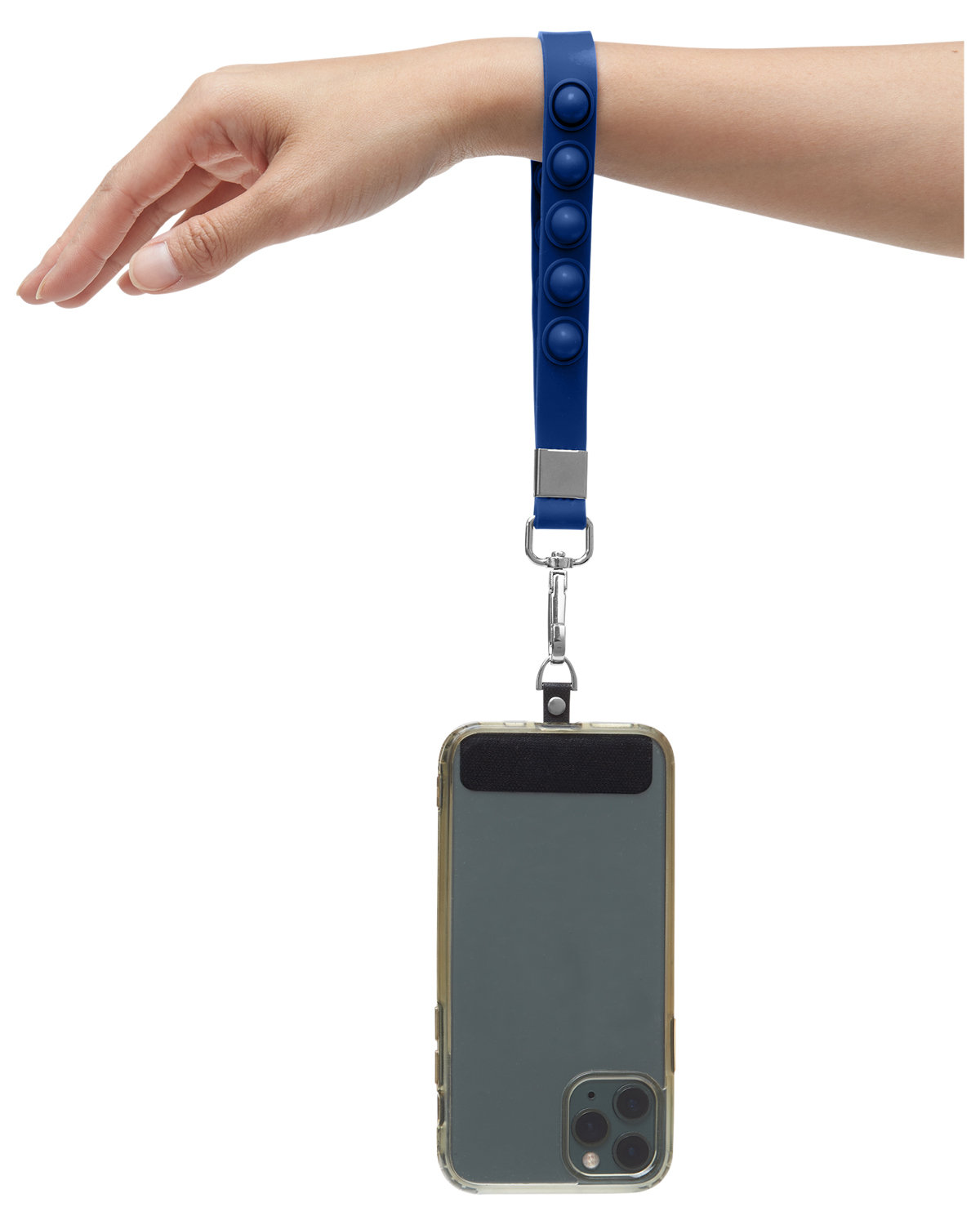 Push Pop Wrist Strap Keychain With Phone Holder 24