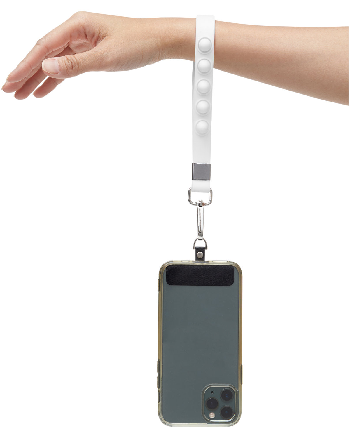 Push Pop Wrist Strap Keychain With Phone Holder 35