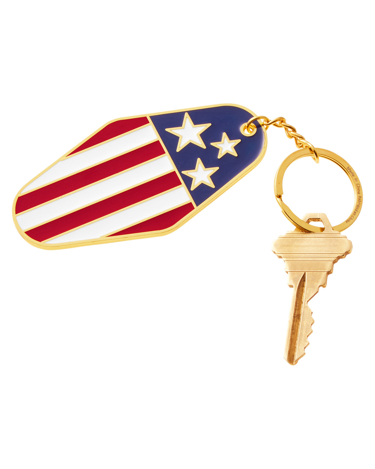 USA Patriotic Metal Keychain 1