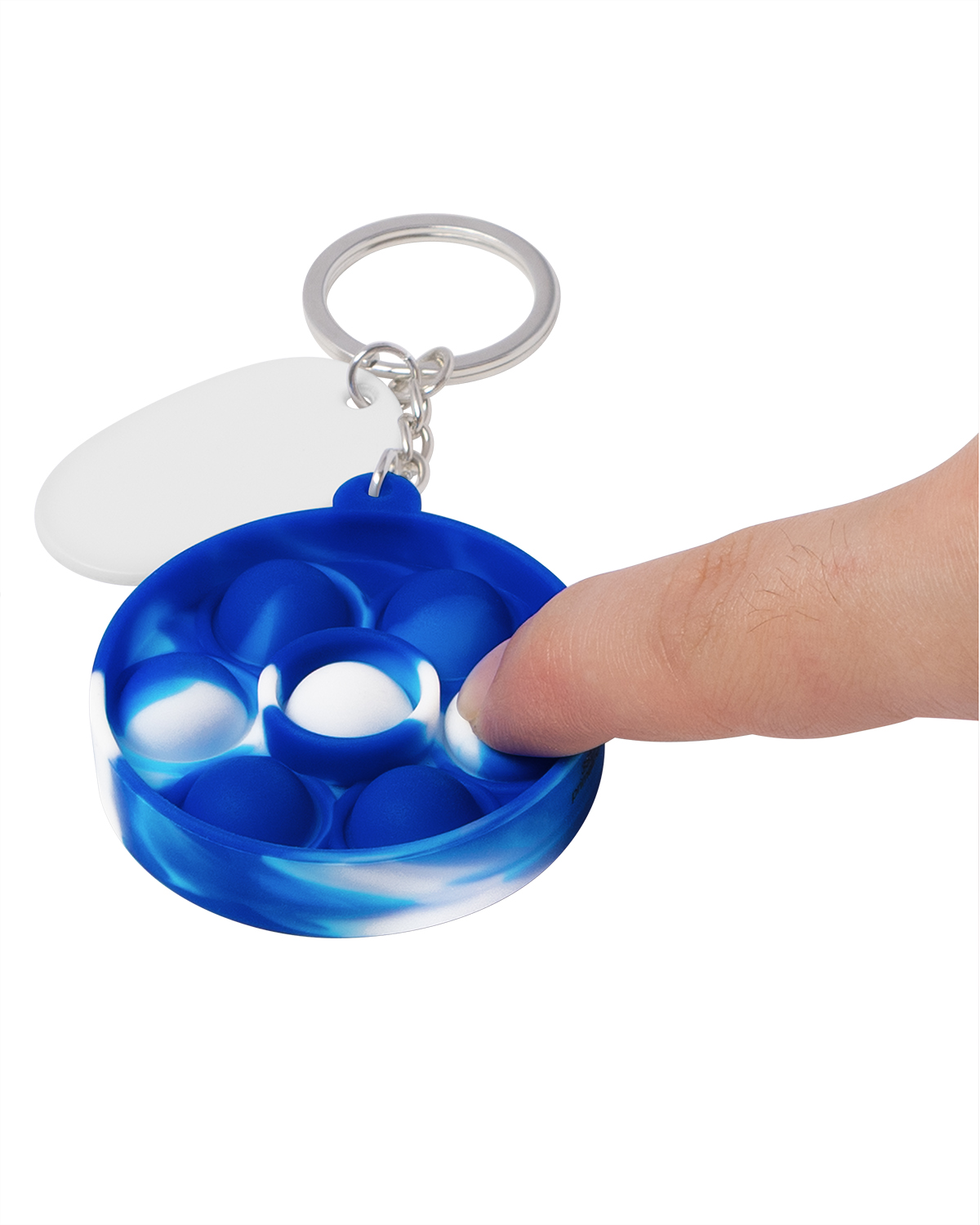 Push Pop Bubble Round Fidget Sensory Keychain 27