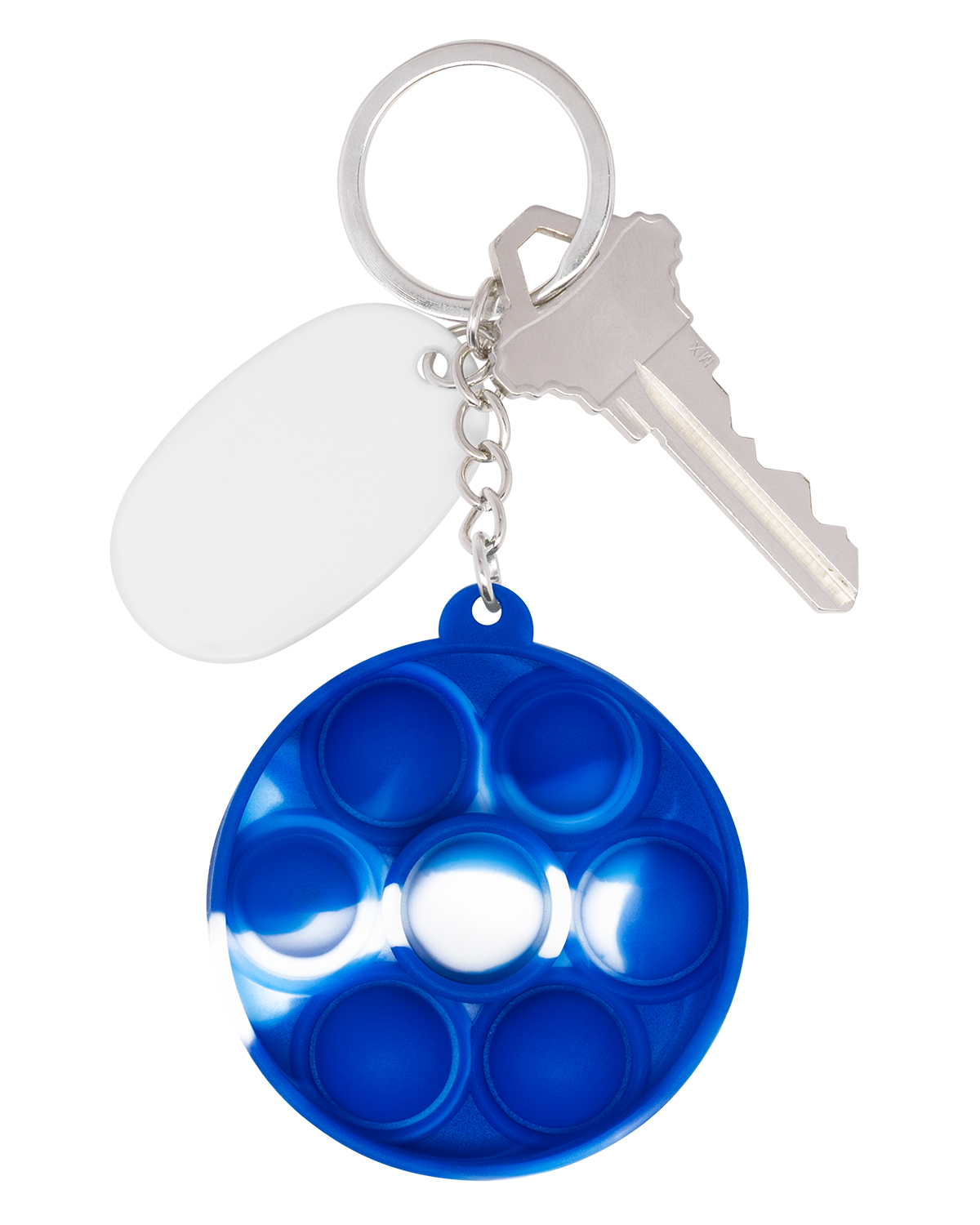 Push Pop Bubble Round Fidget Sensory Keychain 8