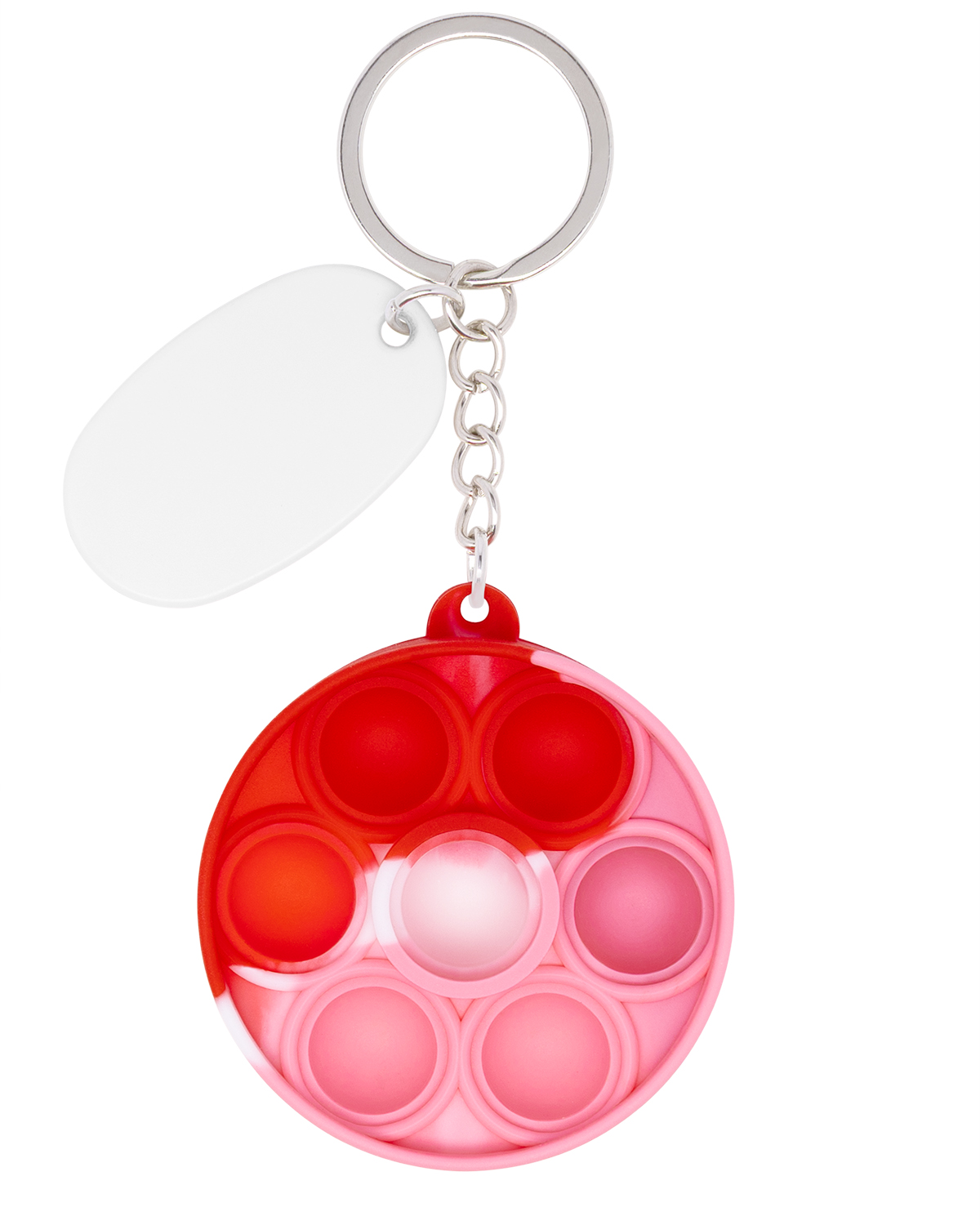 Push Pop Bubble Round Fidget Sensory Keychain 36
