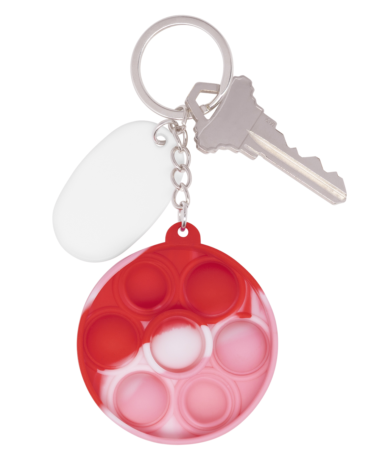 Push Pop Bubble Round Fidget Sensory Keychain 35