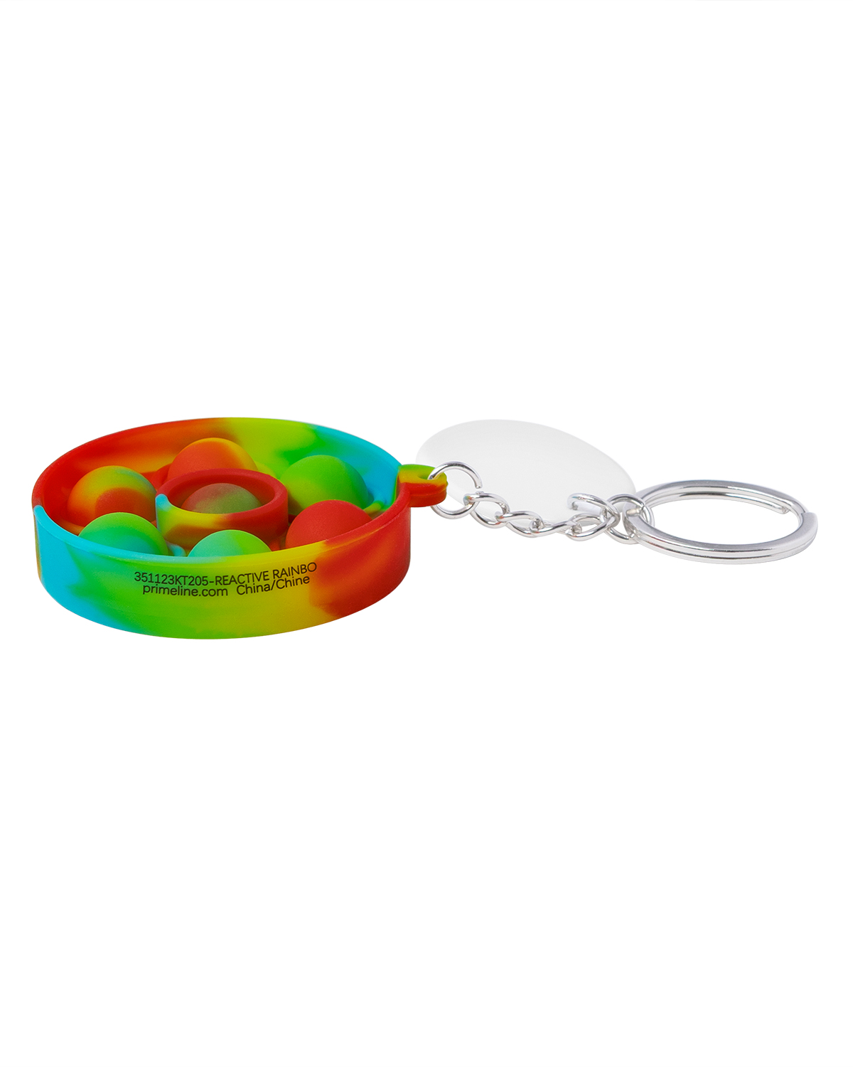 Push Pop Bubble Round Fidget Sensory Keychain 29