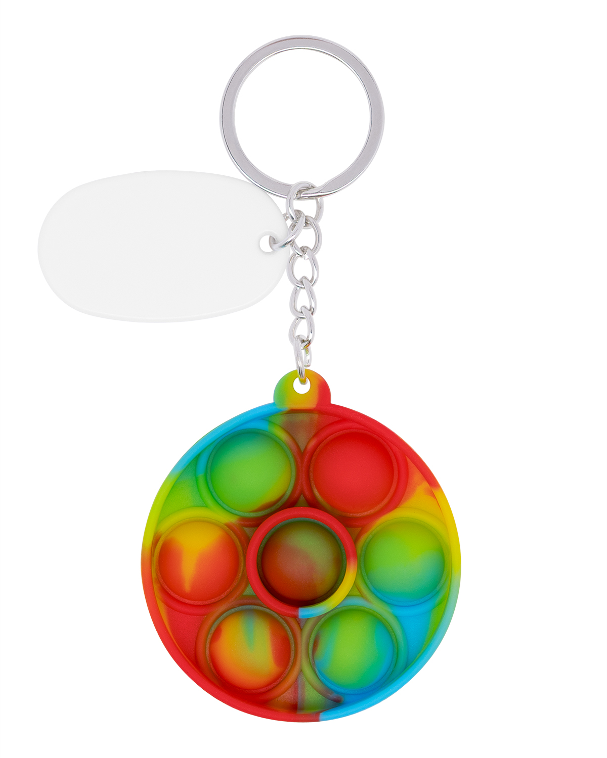 Push Pop Bubble Round Fidget Sensory Keychain 34