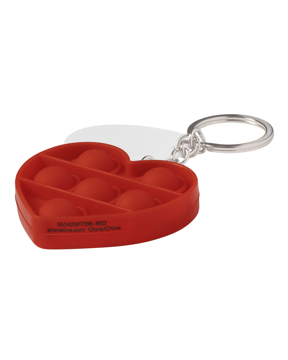 Push Pop Bubble Heart Fidget Sensory Keychain 19