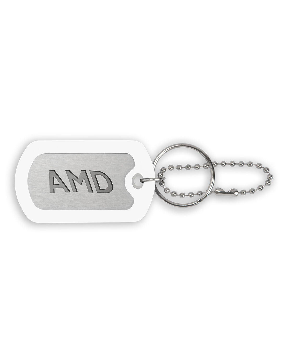 Ball Chain Dog Tag Keychain 12