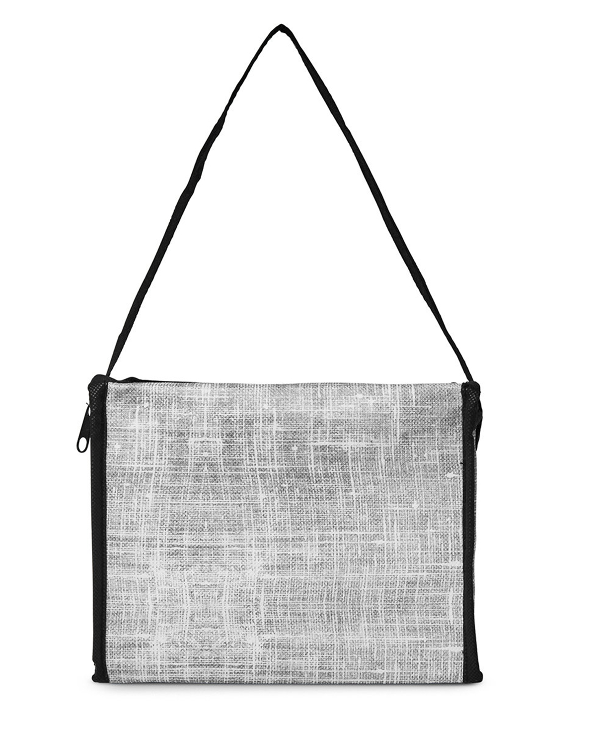 Denim Pattern Non-Woven 6-Pack Lunch Cooler Bag. 6
