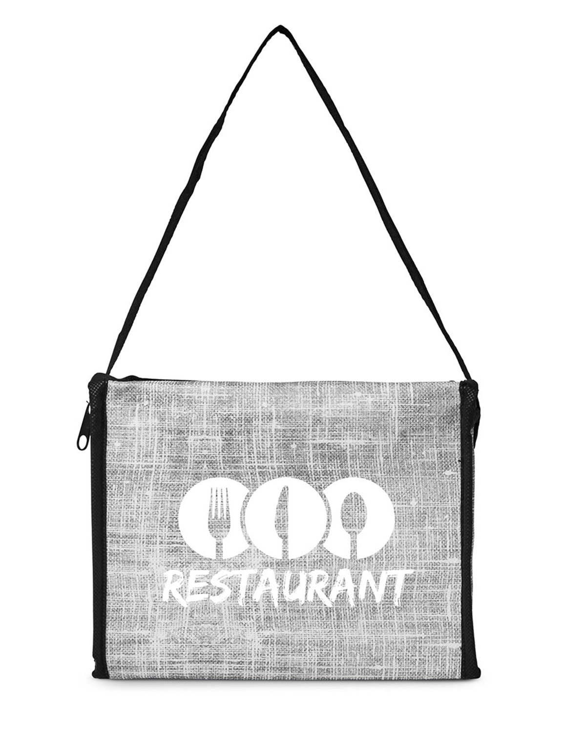 Denim Pattern Non-Woven 6-Pack Lunch Cooler Bag. 21