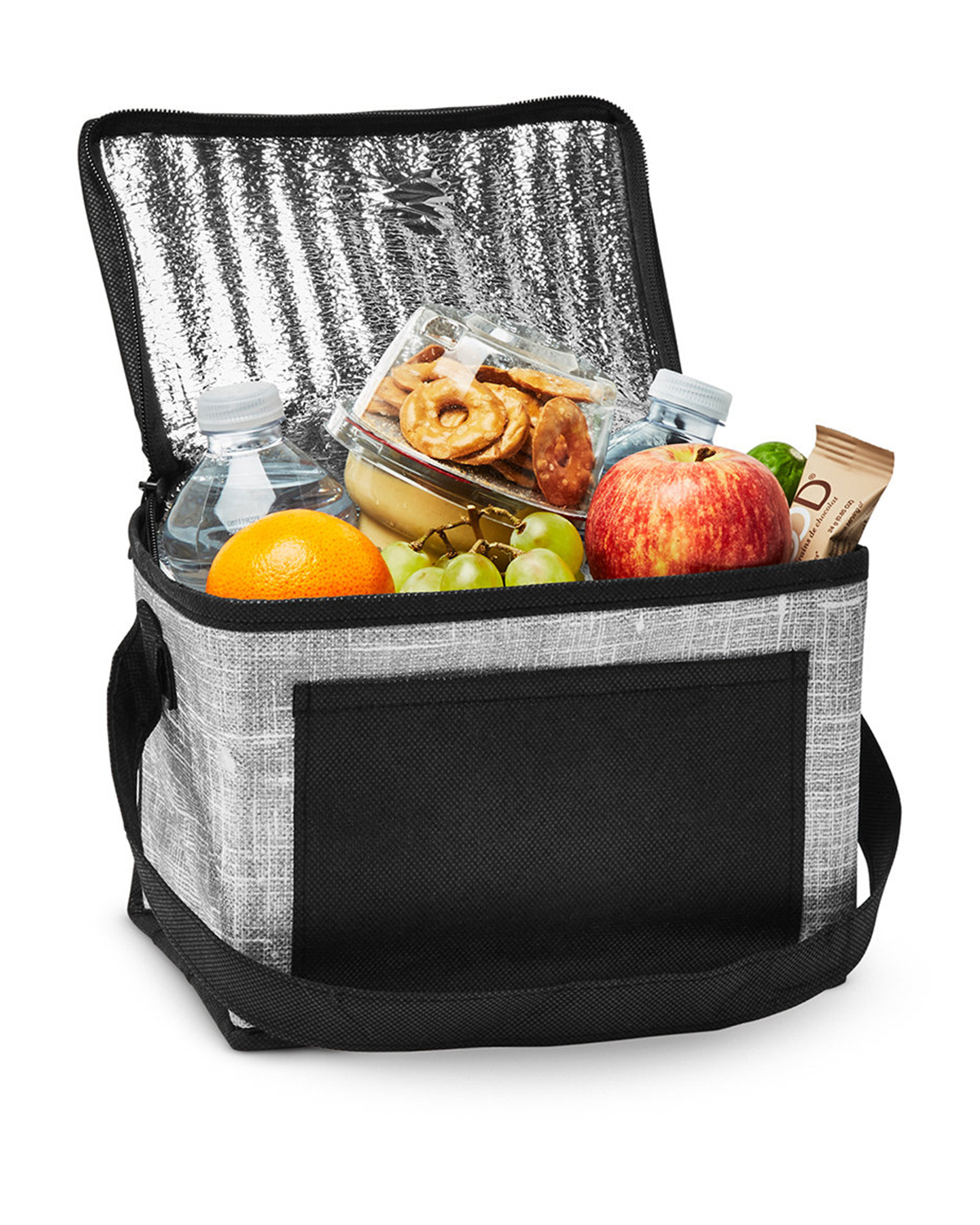 Denim Pattern Non-Woven 6-Pack Lunch Cooler Bag. 20