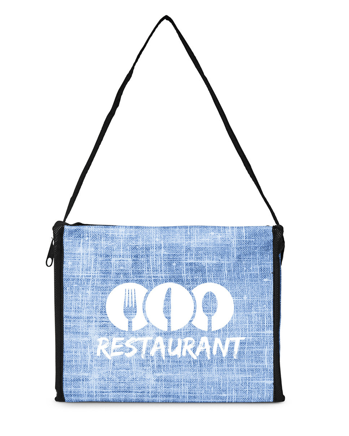 Denim Pattern Non-Woven 6-Pack Lunch Cooler Bag. 28