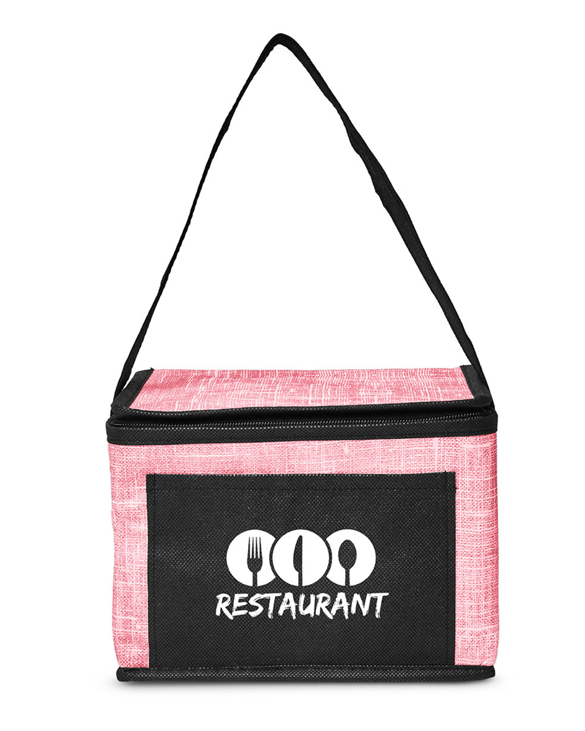 Denim Pattern Non-Woven 6-Pack Lunch Cooler Bag. 31