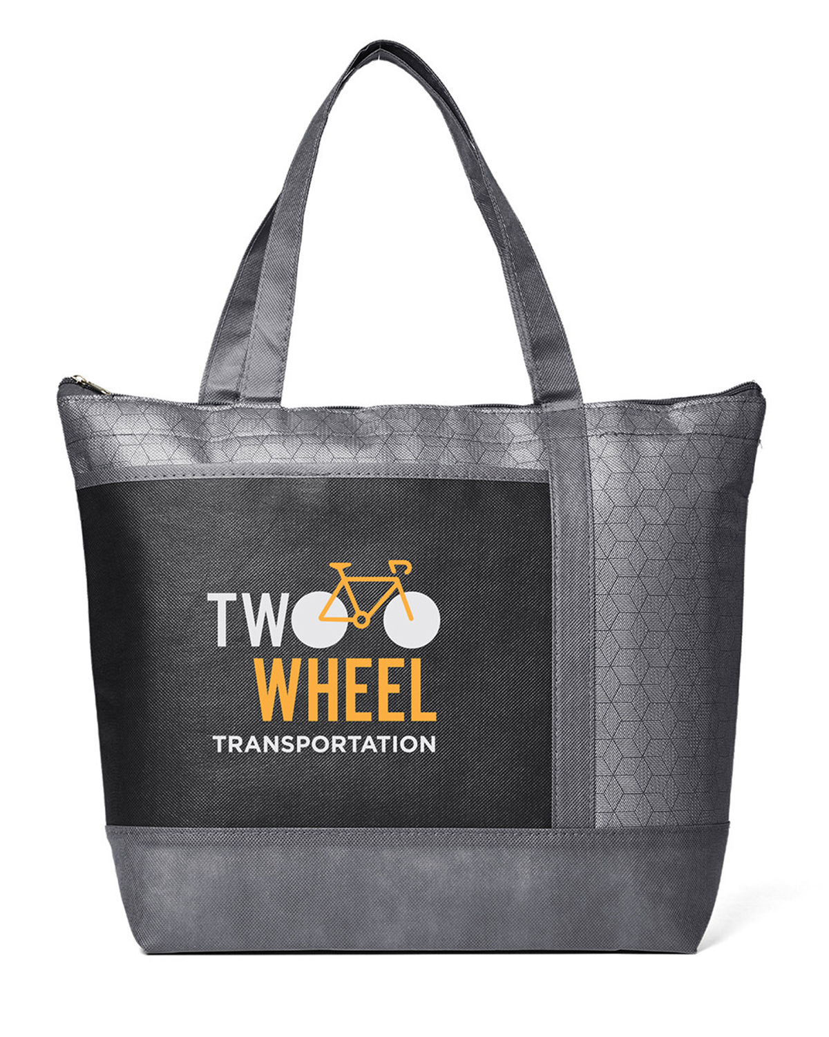Hexagon Pattern Non-Woven Cooler Tote Bag 3