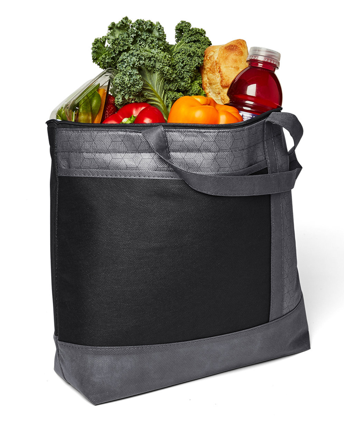 Hexagon Pattern Non-Woven Cooler Tote Bag 7