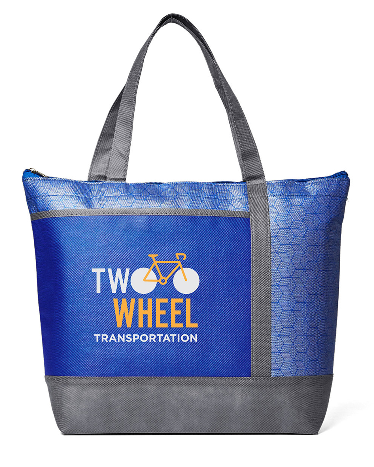 Hexagon Pattern Non-Woven Cooler Tote Bag 18