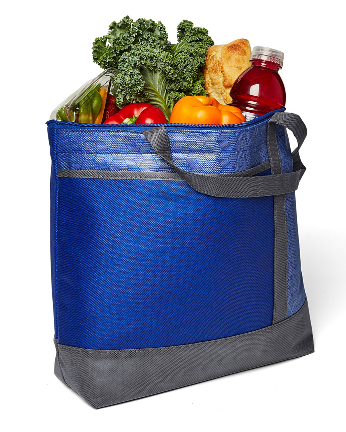 Hexagon Pattern Non-Woven Cooler Tote Bag 19