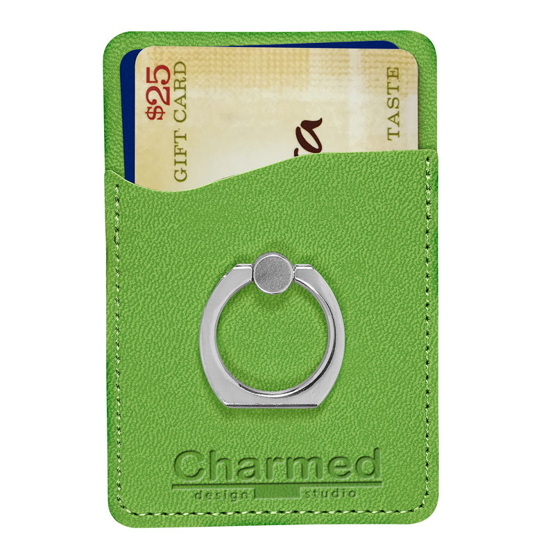 Tuscany Card Holder with Metal Ring Phone Stand 56