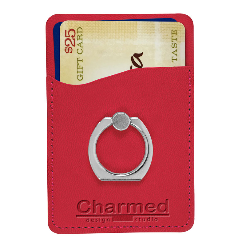 Tuscany Card Holder with Metal Ring Phone Stand 17