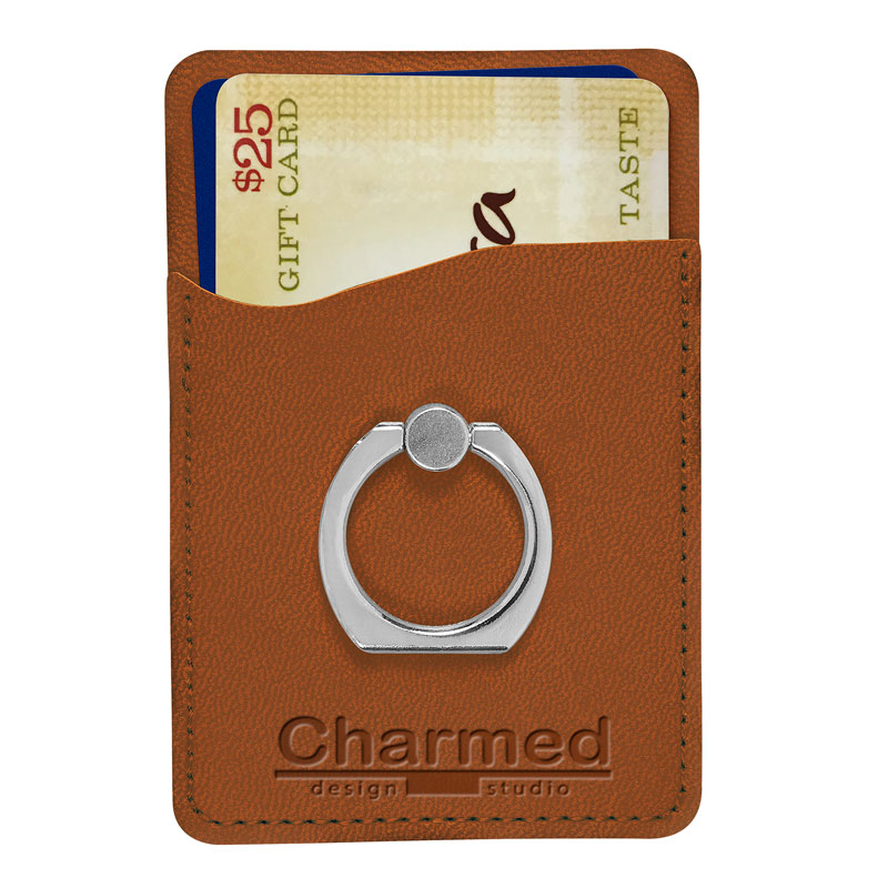 Tuscany Card Holder with Metal Ring Phone Stand 24