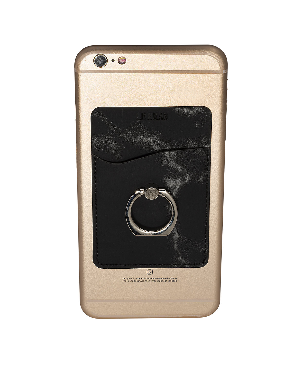 Marble Card Holder With Metal Ring Phone Stand 7