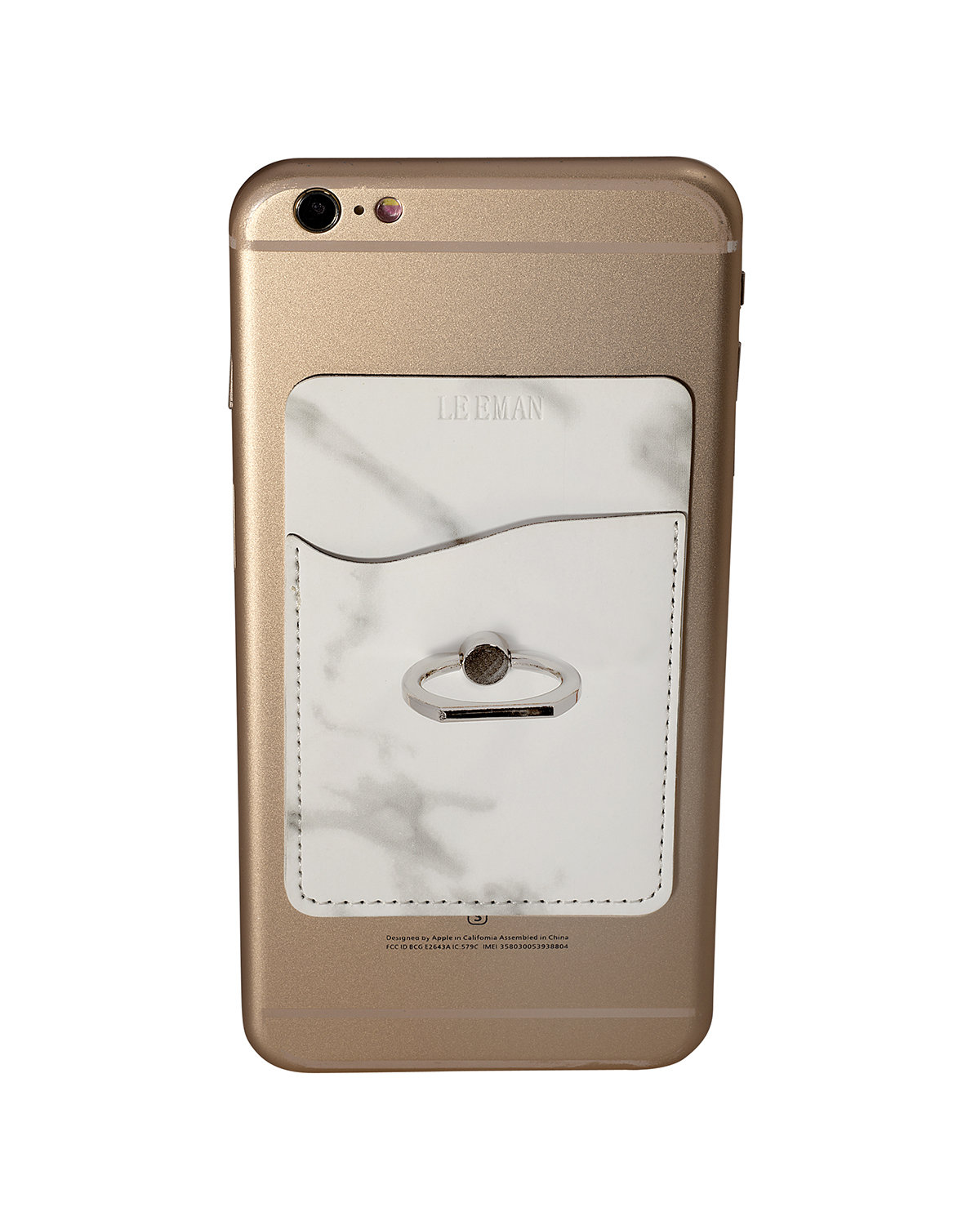 Marble Card Holder With Metal Ring Phone Stand 9
