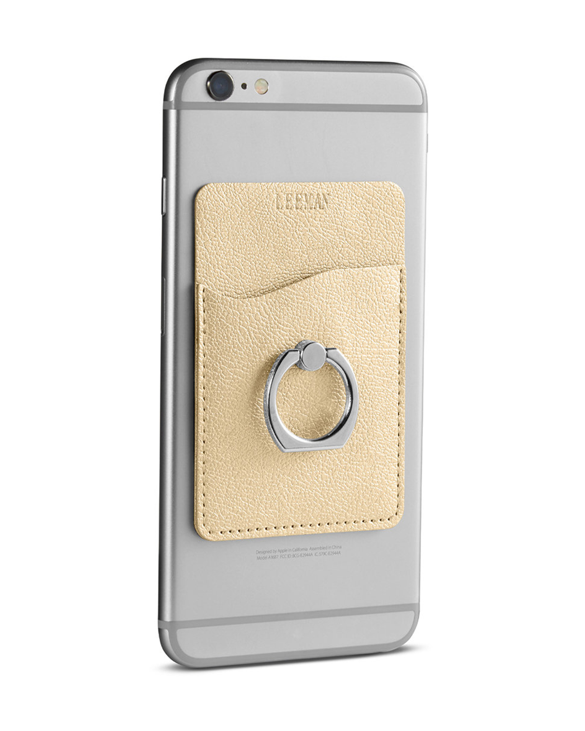 Shimmer Card Holder With Metal Ring Phone Stand 19