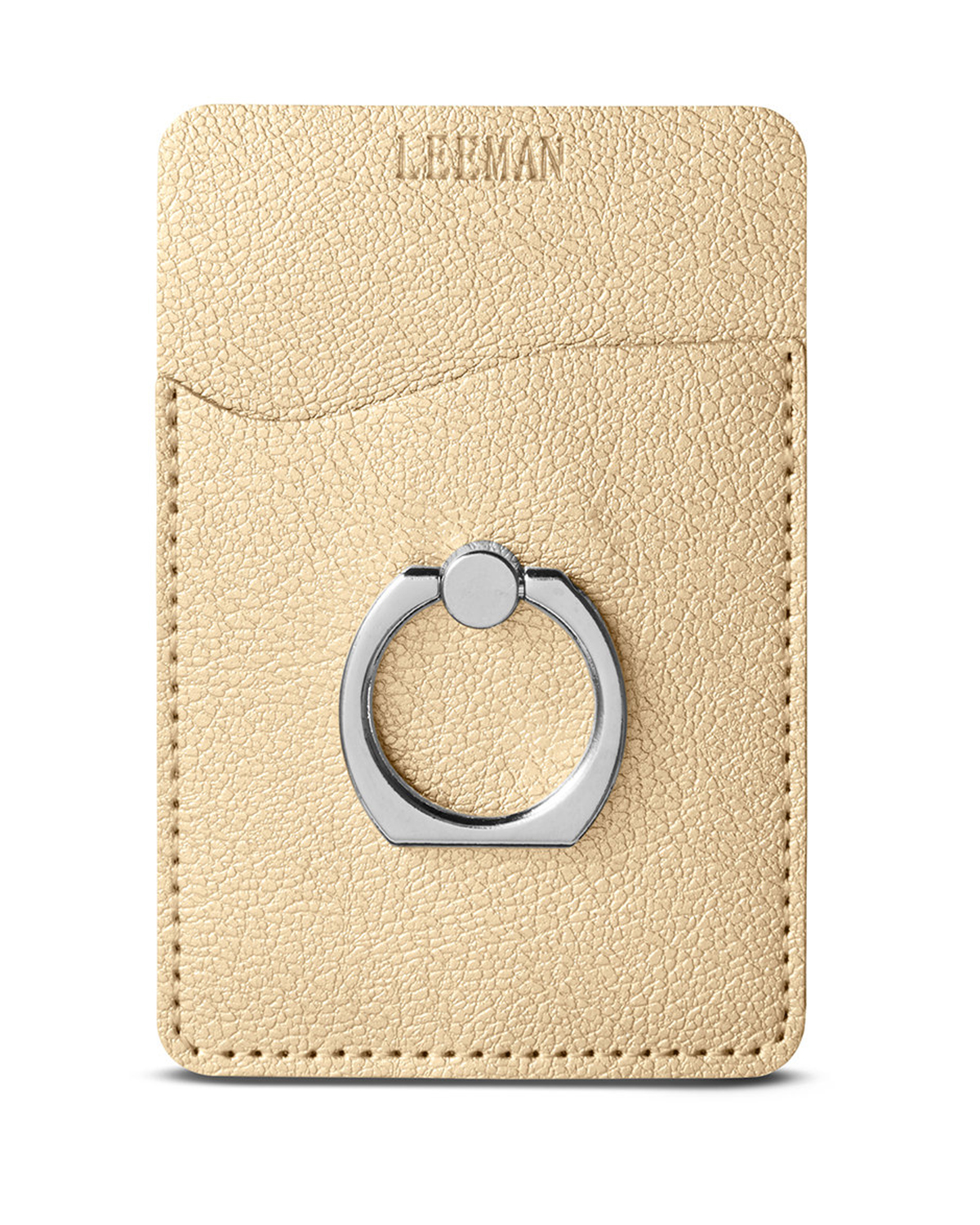 Shimmer Card Holder With Metal Ring Phone Stand 3
