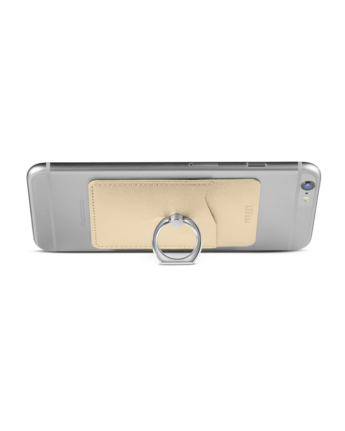 Shimmer Card Holder With Metal Ring Phone Stand 2