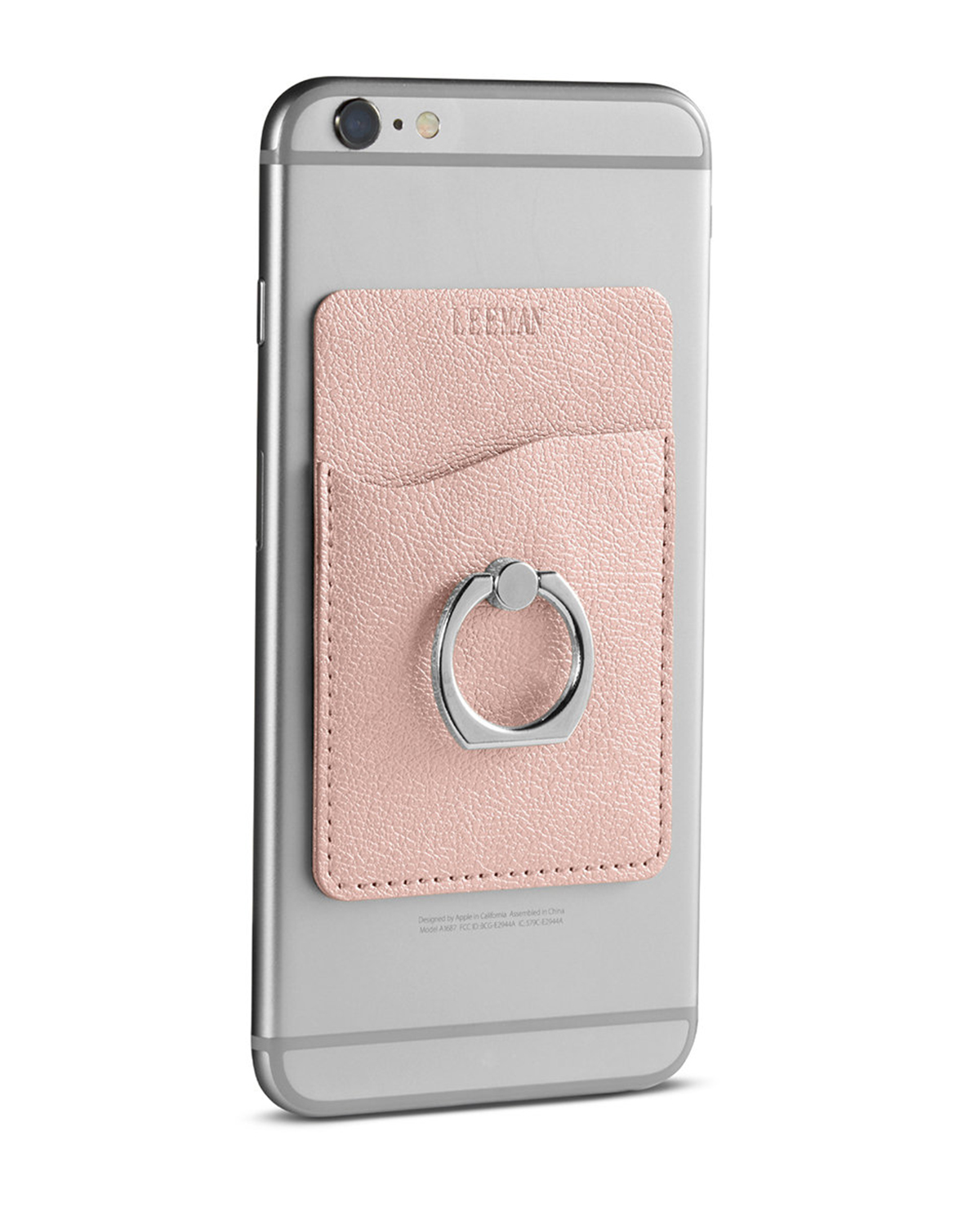 Shimmer Card Holder With Metal Ring Phone Stand 20