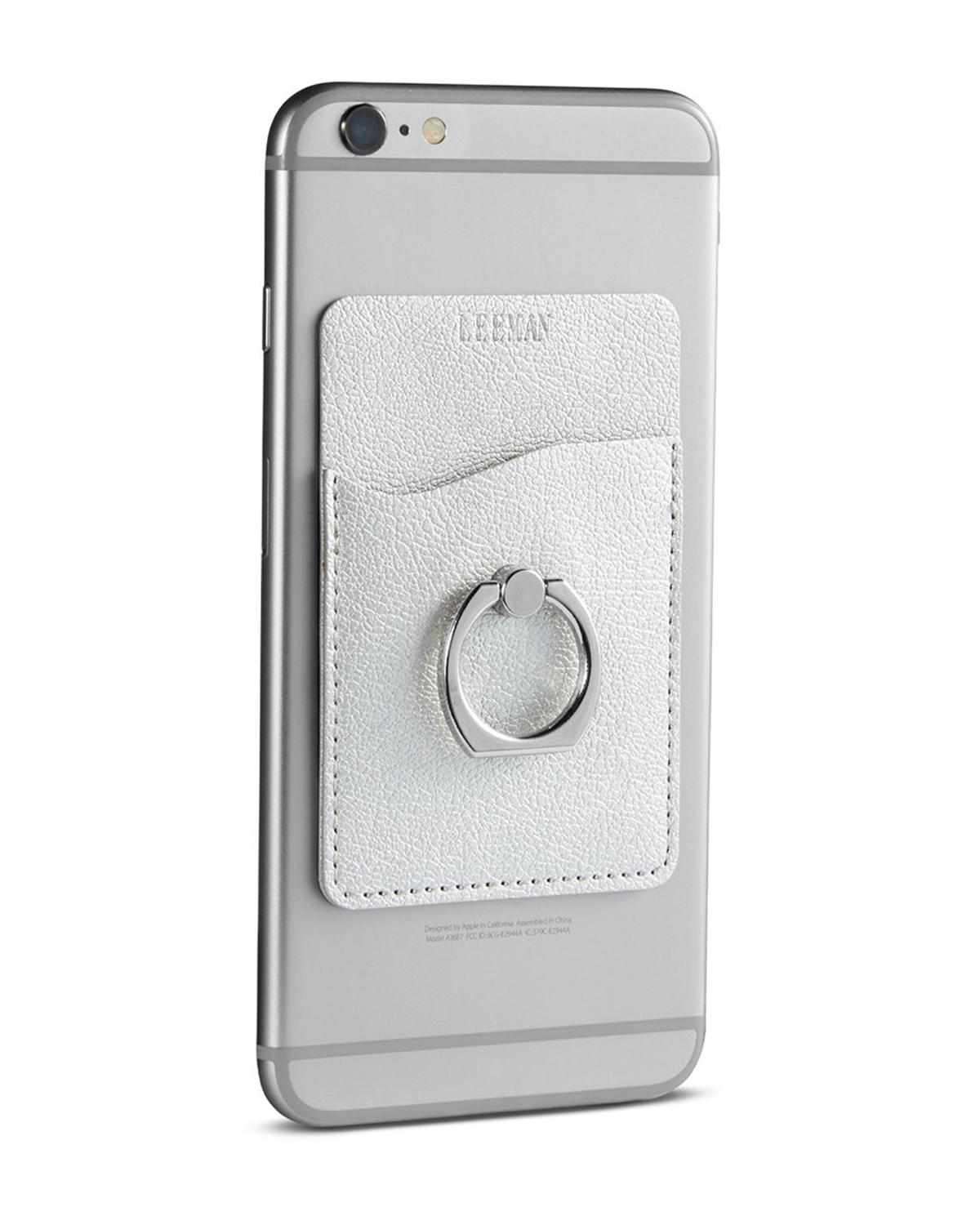 Shimmer Card Holder With Metal Ring Phone Stand 18