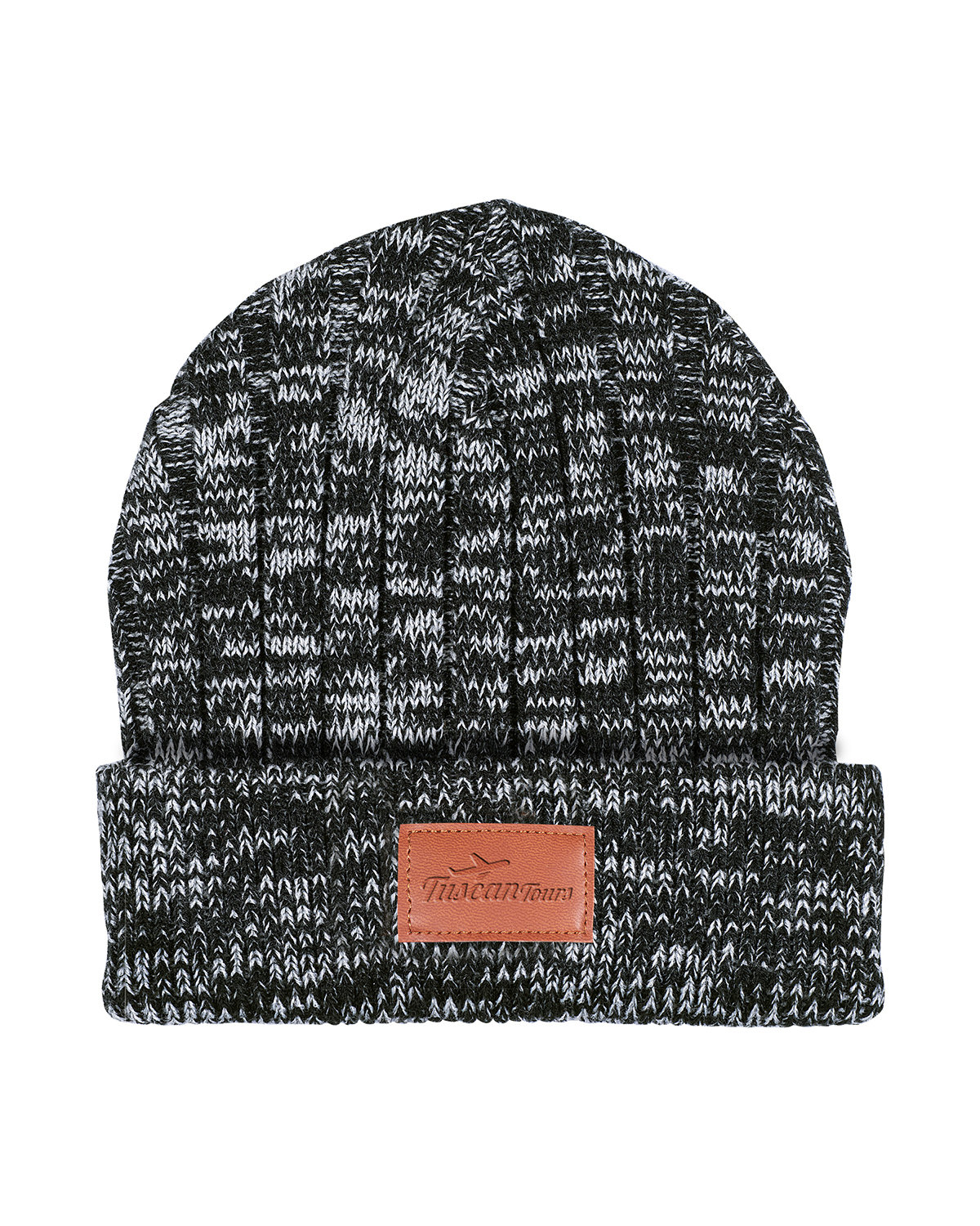 Heathered Knit Cuffed Rib Beanie 2
