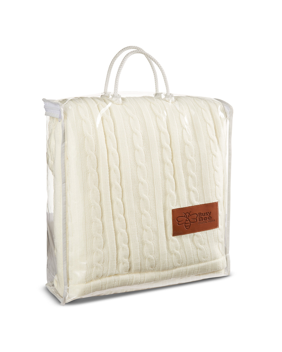 Cable Knit Sherpa Throw 35