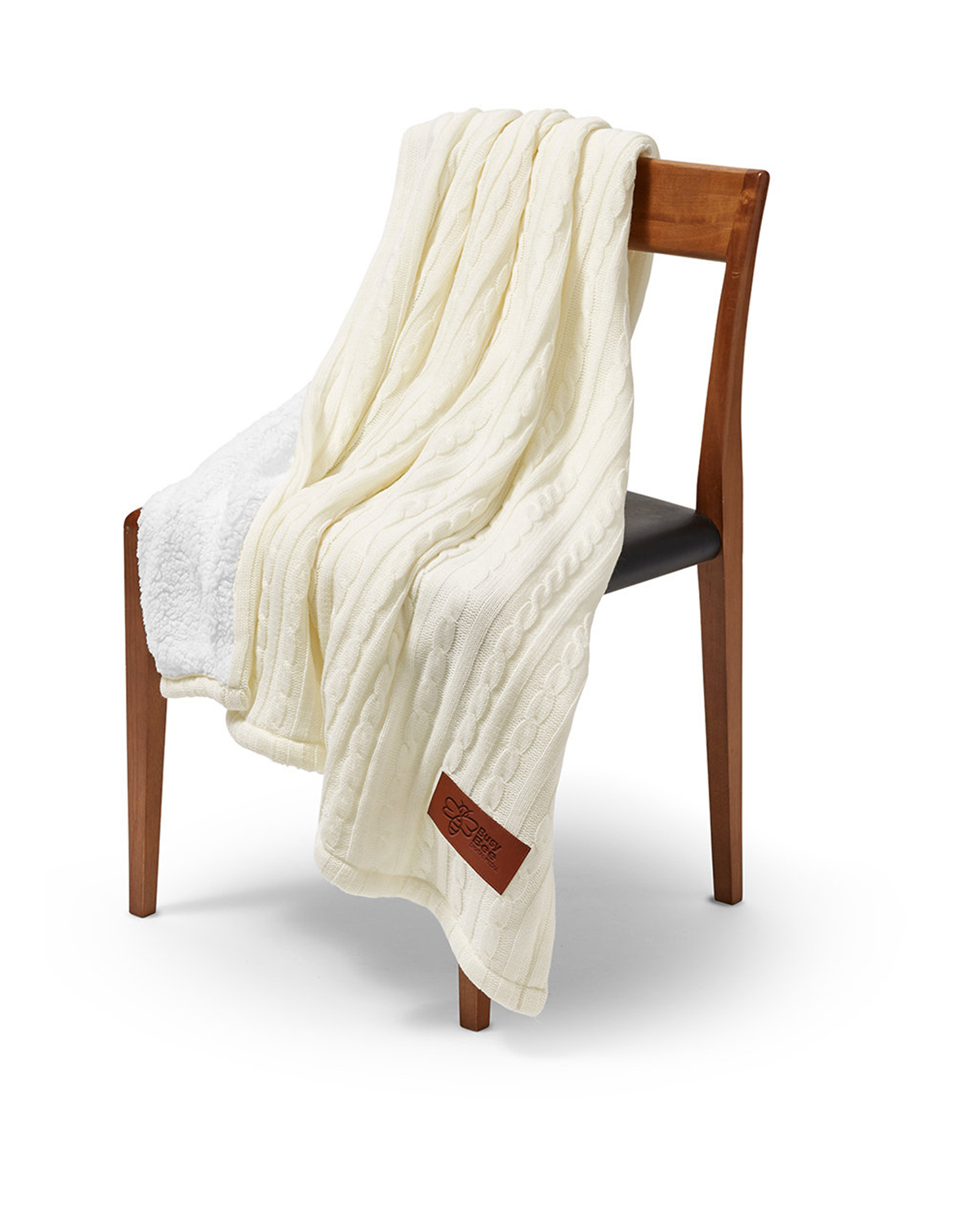 Cable Knit Sherpa Throw 5