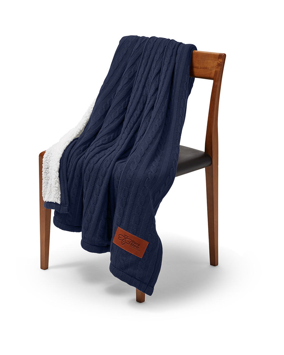 Cable Knit Sherpa Throw 3