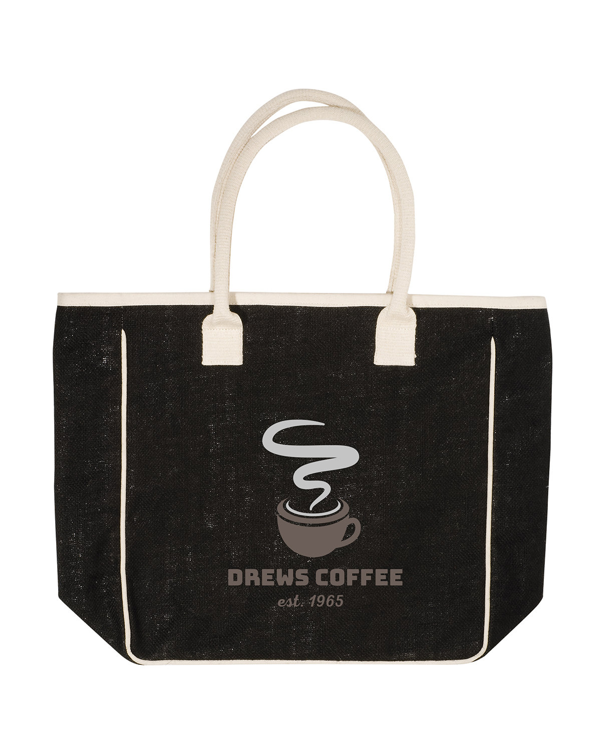 Seville Jute & Canvas Tote Bag 12