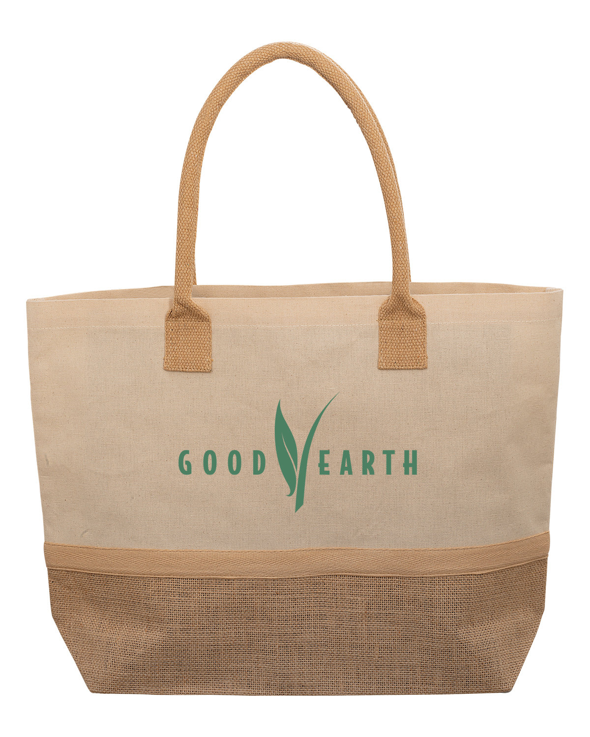 Wanderlust Laminated Jute & Canvas Tote Bag 5