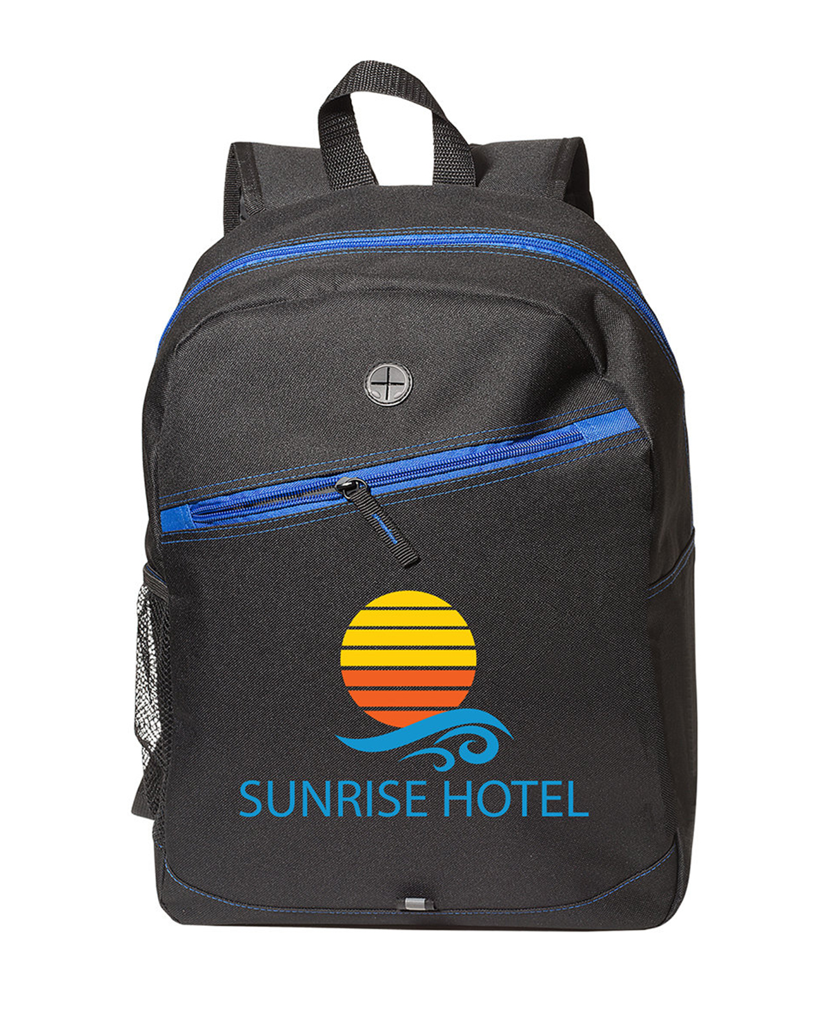 Front Zipper Color Laptop Backpack 10