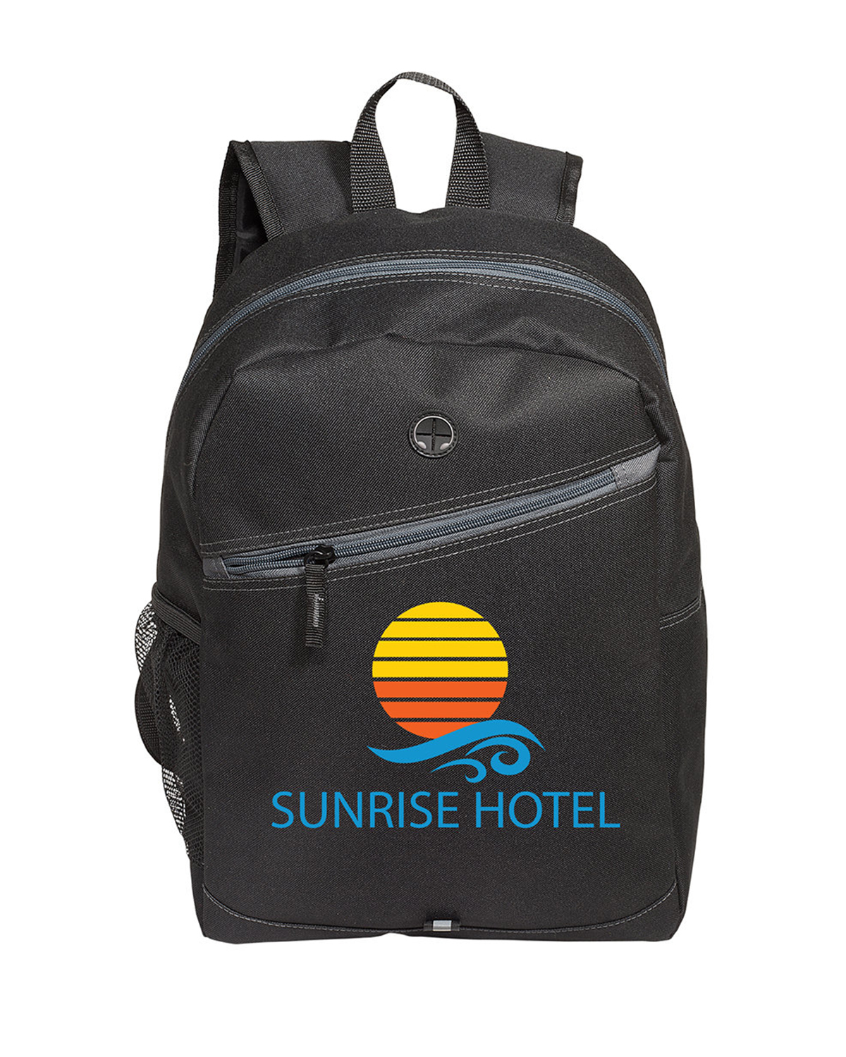 Front Zipper Color Laptop Backpack 2