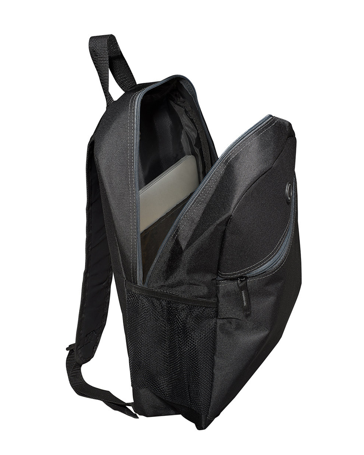 Front Zipper Color Laptop Backpack 19